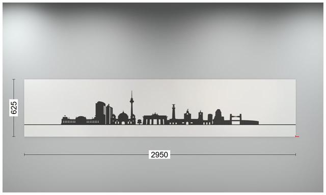 Nischenrückwand: Skyline berlin