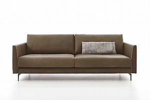 Ledersofa Z21669 - braun, 3-Sitzer