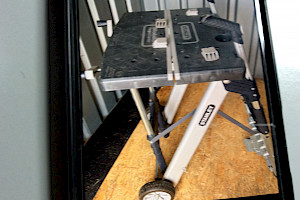 Sackkarre und Arbeitstisch Stanley