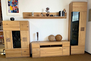 Wohnwand TL1984/ Bologna von MCA - Eiche Bianco