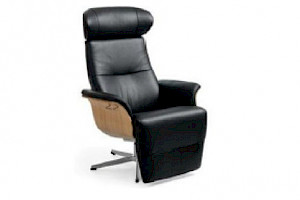 Drehsessel Z22941-1 - Leder, Fußstütze