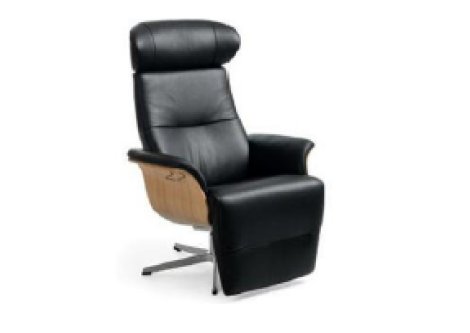 Drehsessel Z22941-1 - Leder, Fußstütze