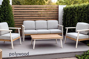 AKTION Gartenlounge Gartenmöbel-Gruppe 4-teilig in